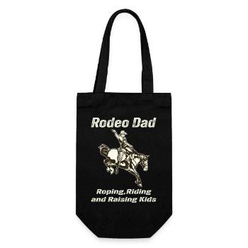 Rodeo Papa Unique gift idea for dad - Gift Bag for Bottles - black - Front