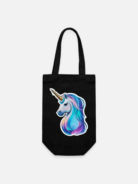 Magical unicorn, an enchanting world for children - Gift Bag for Bottles - black
