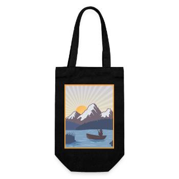 Wassersport - Geschenkbeutel für Flaschen - Schwarz - Vorne