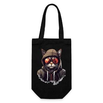 Urban Purrfection : du chat | Amoureux des chats - Sac à bouteille - noir - Devant