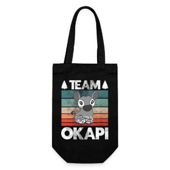 Okapi the Jewel of the Jungle - Gift Bag for Bottles - black - Front