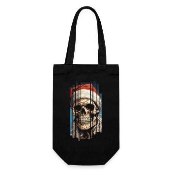 Dark Spell: Le crâne du Père Noël Crâne - Sac à bouteille - noir - Devant