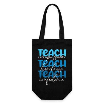 Enseignant-Enseigner la compassion, la gentillesse et la confiance - Sac à bouteille - noir - Devant
