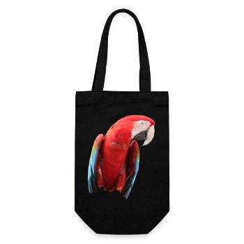 Papageien Vogel T-shirt Geschenk - Geschenkbeutel für Flaschen - Schwarz - Vorne