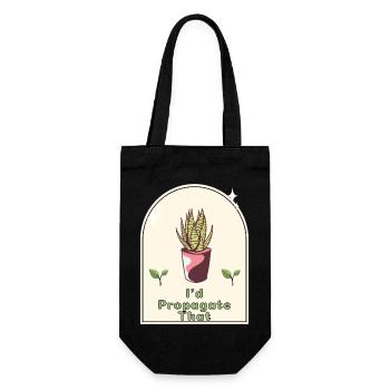 « Je propagerais ça » - Gardener’s Humor Indoor - Sac à bouteille - noir - Devant