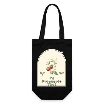 « Je propagerais ça » - Gardener’s Humor Indoor - Sac à bouteille - noir - Devant