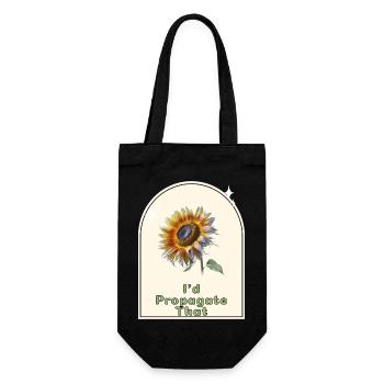 « Je propagerais ça » - Gardener’s Humor Indoor - Sac à bouteille - noir - Devant