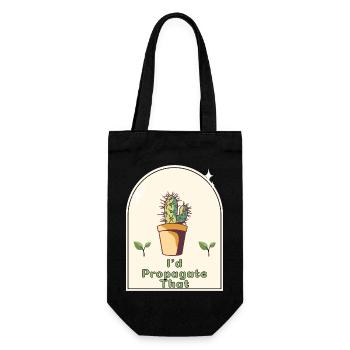 « Je propagerais ça » - Gardener’s Humor Indoor - Sac à bouteille - noir - Devant