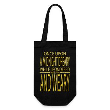 book connoisseur lover joke sayings cool - Gift Bag for Bottles - black - Front