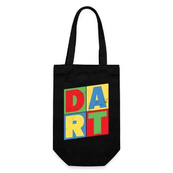 Darts Dart Vintage Retro Dart Player Dart King - Gift Bag for Bottles - black - Front