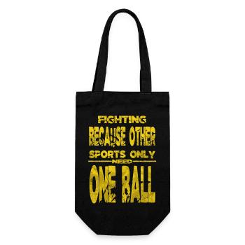 hobbyists grabbling birthday present idea sports - Geschenkbeutel für Flaschen - Schwarz - Vorne