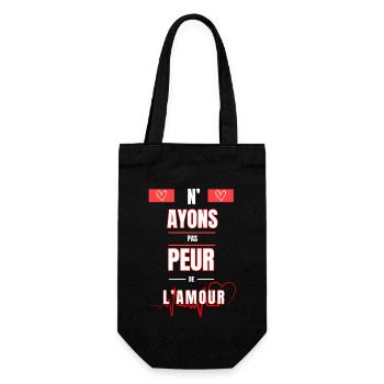 PEUR DE L'AMOUR - Sac à bouteille - noir - Devant