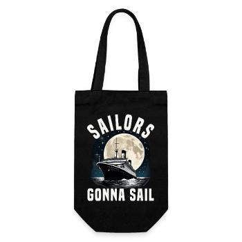 Sailors Gonna Sail Cruise Ship Vacation Group - Geschenkbeutel für Flaschen - Schwarz - Vorne