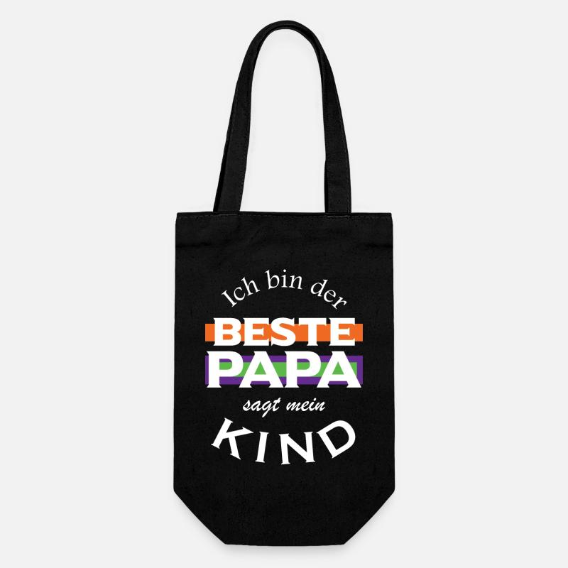 Je suis le meilleur papa - Sac à bouteille - noir