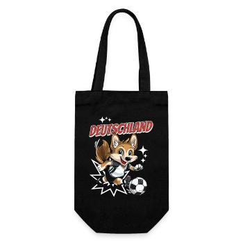 Football Allemagne Chien Animal Football Fan Équipe - Sac à bouteille - noir - Devant