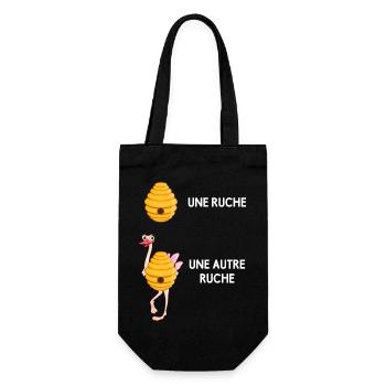 une ruche et autre ruche - Sac à bouteille - noir - Devant