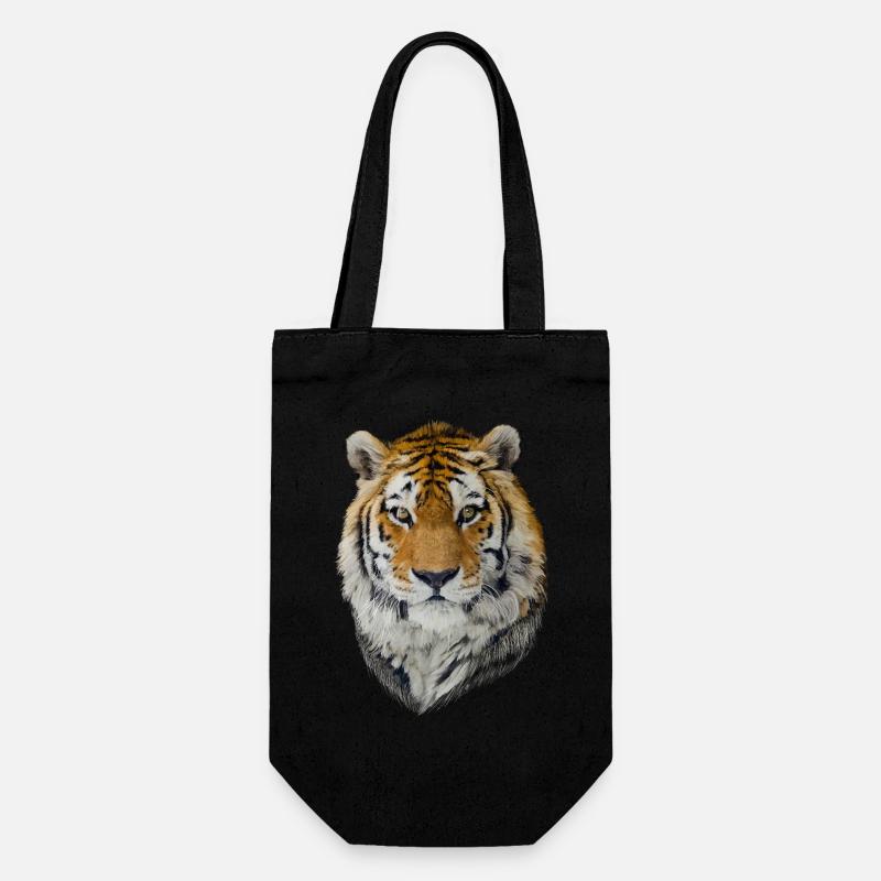Tiger - Gift Bag for Bottles - black