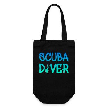 Scuba Diver - Taucher - Diving - Geschenkbeutel für Flaschen - Schwarz - Vorne