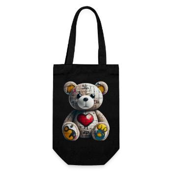 Orso orsacchiotto Teddy Bear - Gift Bag for Bottles - black - Front