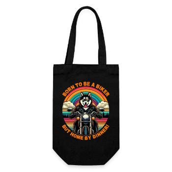 Born to Be a Biker: Husky Rider Adventure - Gift Bag for Bottles - black - Front