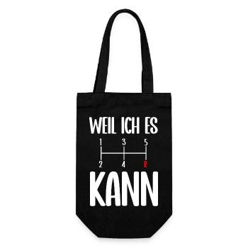 Manuelles statt automatisches Getriebe - Geschenkbeutel für Flaschen - Schwarz - Vorne
