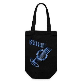 Guitar musician - Gift Bag for Bottles - black - Front