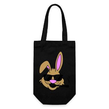 Bunny Joint - Gift Bag for Bottles - black - Front