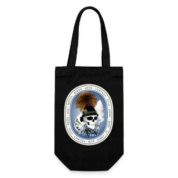 Tente de bière Crâne - Sac à bouteille - noir - Devant