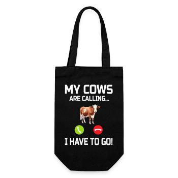 Vache Vaches - Sac à bouteille - noir - Devant