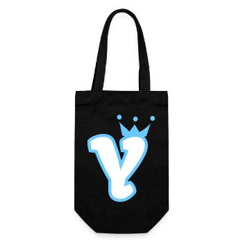 Monogramm Y Kleinkind Jungen Krone - Geschenkbeutel für Flaschen - Schwarz - Vorne