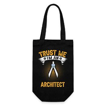 Architekten Vertrauen Sie mir Technisches Design - Geschenkbeutel für Flaschen - Schwarz - Vorne