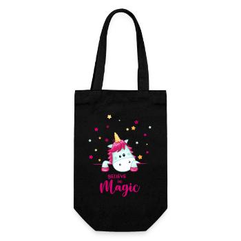 Magie de la licorne - Sac à bouteille - noir - Devant
