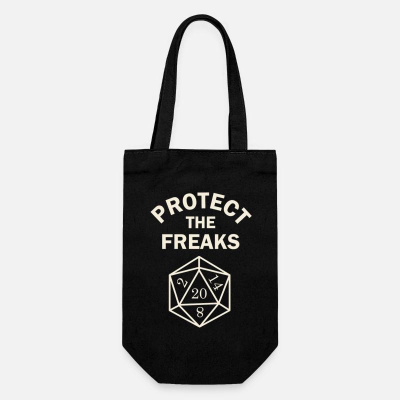 Protect the Freaks - Gift Bag for Bottles - black