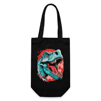 T-Rex Dinosaur Dino Tyrannosaurus Rex - Gift Bag for Bottles - black - Front