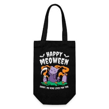Happy Meoween - Gift Bag for Bottles - black - Front