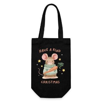 Passez un joyeux Noël – Douce Souris - Sac à bouteille - noir - Devant