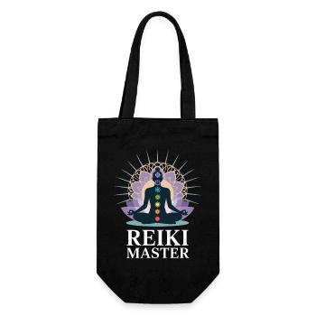 Reiki Master Chakra Energy Holistic - Gift Bag for Bottles - black - Front