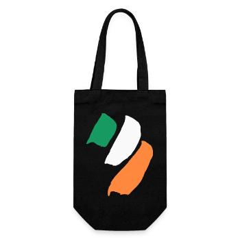 Ireland Flag - Gift Bag for Bottles - black - Front