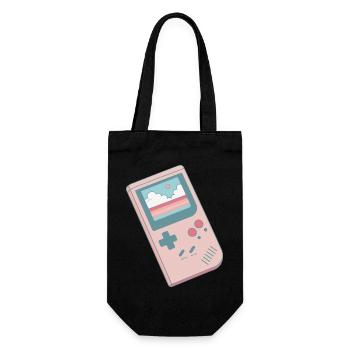 Pastellfarbener Retro-Konsolentisch - Geschenkbeutel für Flaschen - Schwarz - Vorne