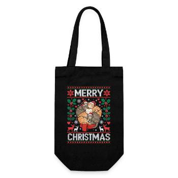 Cats, Coziness, Christmas, Sweet, Cute - Gift Bag for Bottles - black - Front