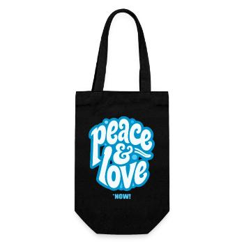PEACE LOVE #3 [Let's Talk]  - Sac à bouteille - noir - Devant