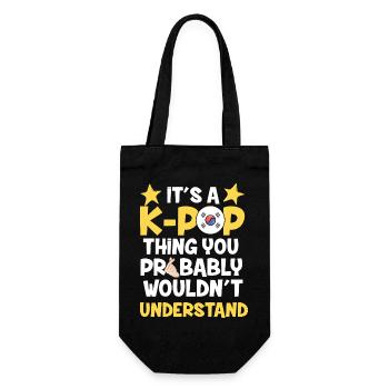 C’est un truc de K-pop que tu ne comprendrais pas graphiquement - Sac à bouteille - noir - Devant