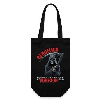 Professionnellement, j’ai toujours voulu avoir quelque chose à faire avec les gens - Sac à bouteille - noir - Devant