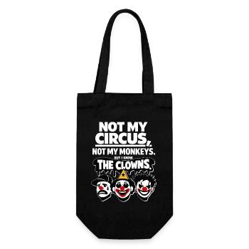 Déclaration Pas Mon Cirque, Pas Mon Singe - Sac à bouteille - noir - Devant