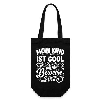 My Kid Is Cool Proofs - Gift Bag for Bottles - black - Front