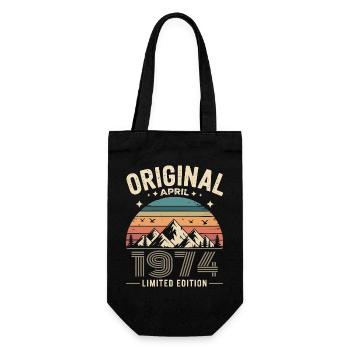 Februar 1974 – Legende der Gipfel und Berge - Geschenkbeutel für Flaschen - Schwarz - Vorne
