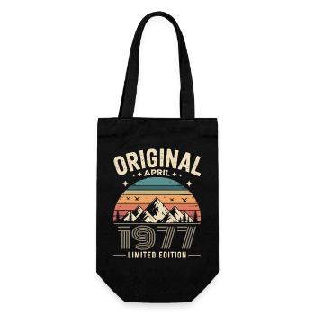 Februar 1977 – Legende der Gipfel und Berge - Geschenkbeutel für Flaschen - Schwarz - Vorne