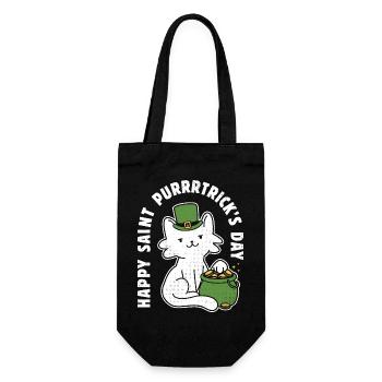 Bonne fête de la Saint-Purrtrick - Sac à bouteille - noir - Devant