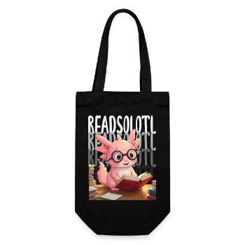 Cute Axolotl Kawaii Axolotl Lover - Gift Bag for Bottles - black - Front