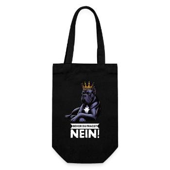 Bevor Du Fragst Cane Corso Cane Corsos Corsohalter - Geschenkbeutel für Flaschen - Schwarz - Vorne